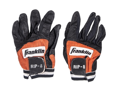 1998 Cal Ripken Jr. Game Used Franklin Batting Gloves (Ripken LOA)